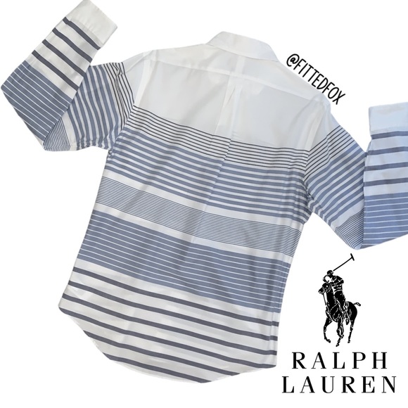 ❌❌SOLD❌❌RALPH LAUREN MEN’S SLIM FIT STRETCH OXFORD LONG SLEEVE BUTTON SHIRT - Picture 2 of 4